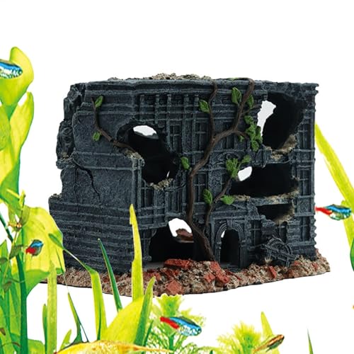 Aquarium-Dekoration, Höhle für Aquarien, realistisches Wasserlebhaus, Handwerk für Reptilien, Lebensraum, Zubehör, Ornament von Generisch
