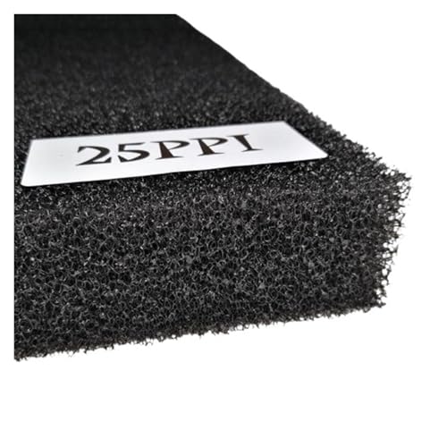 Aquarium-Filterschwämme – 120 x 30 x 0,4 cm, Bio-Medien für Süßwasser- und Salzwassertanks und Teiche (2 Farben, 2 Ebenen) (25 PPI, 50 x 50 x 5 cm) von Generisch