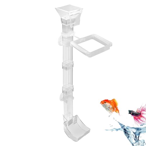 Aquarium Futterautomat | Transparente Fütterungsröhre Für | Antiverstreuungsrohr Für Fischfutter Betta Teich Zubehör von Generisch