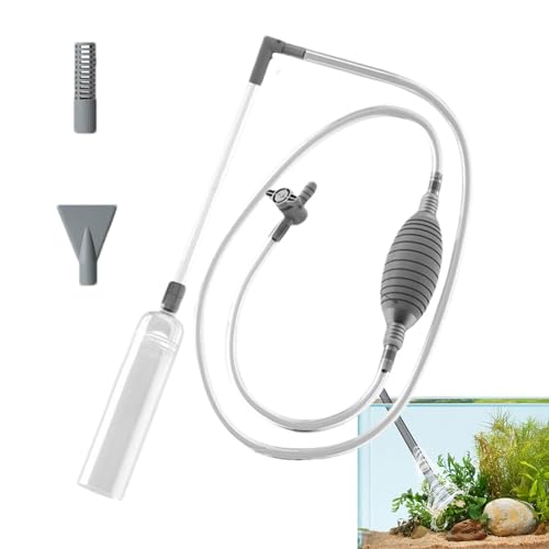 Aquarium-Kies-Reiniger, Bedienungsanleitung (evtl. nicht in deutscher Sprache), Siphon-Staubsauger-Set für schnelle Pumpe, Aquarium, Wasserreinigungssand, verstellbare Ventile von Generisch