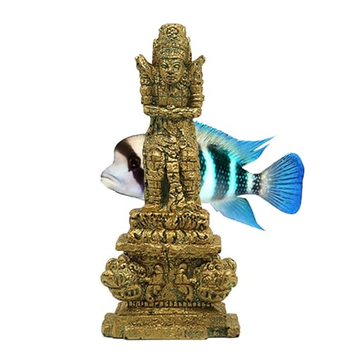 Aquarium-Ornament, Landschaft: Kunstharz, ägyptische Dekoration, Buddha-Statue, Dekoration von Generisch