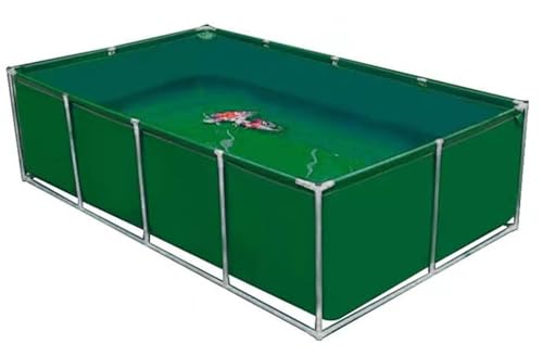 Aquarium Pool mit Ablassventil - Aquakultur Wassertank Zisterne mit Stahlrahmen - Multifunktions PVC Canvas Temporärer Fischteich für Koi Fische und Schildkröten Aquarium Pool mit Ablassventil - Aquakultur Wassertank Zisterne mit Stahlrahmen - Multifunktions PVC Canvas Temporärer Fischteich für Koi Fische und Schildkröten von Generisch