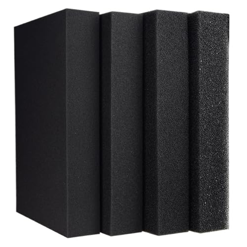 Aquarium-Schwammfilter – schwarze Schaumstoffmedien (15/25/35/50 ppi) für Aquarium und Teich (100 x 50 x 5 cm, 50 PPI) von Generisch