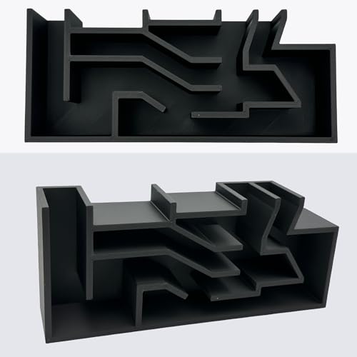 Aquarium Terrarium Höhle Garnelenhöhle Fischhöhle Labyrinth Fish Cave versch. Farben - umweltfreundlich (Schwarz, ca. 15 x 3,5 x 6,5 cm) von Generisch