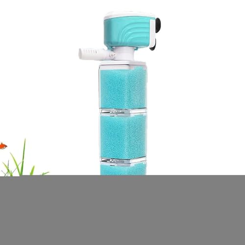 Aquariumfilter, Aquariumpumpe, Zirkulationsfilterpumpe, sauberer Maschinenschwamm, klar, für Süßwasser-WC, Gemeinschaft, Hobbyisten, Badezimmer, Zucht, Salzwasser, Tiergeschäft, Zuhause von Generisch