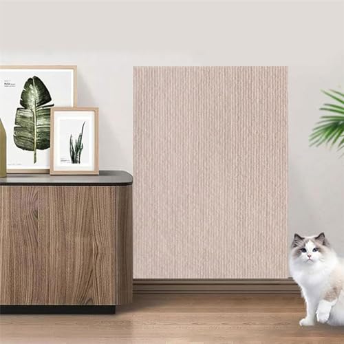 Asisumption Kratzmatte für Katzen, schützt Möbel, selbstklebender Katzenmöbelschutz, wiederverwendbar, schützt Möbel vor Katzenkratzen (Beige, 60 x 300 cm) von Generisch
