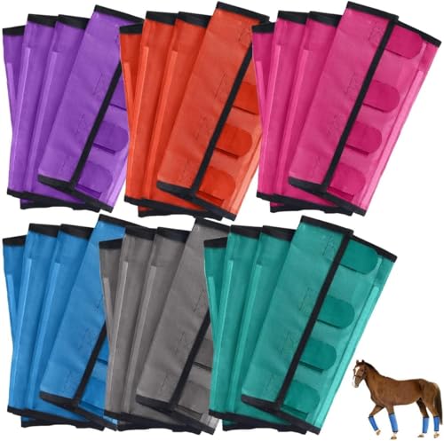 Atmungsaktive Mesh-Leggings Zum Fliegenschutz FüR Pferde,Bequeme Pony-Leggings,Bissfeste Fliegenstiefel FüR Pferde,4er-Set,Bequemer,ReißFester Beinschutz Zum Anbehalten,Verstellbar Und Universell von Generisch