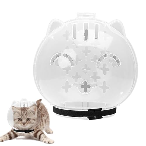 Atmungsaktiver Maulkorb Für Katzen, Anti-Biss-Maulkorbmaske Zur Fellpflege, Transparente Kätzchen-Mundabdeckung, Verstellbare Maulkörbe Mit Kapuze Zum Baden, Oder Krallenschneiden Von Kätzchen, M Atmungsaktiver Maulkorb Für Katzen, Anti-Biss-Maulkorbmaske Zur Fellpflege, Transparente Kätzchen-Mundabdeckung, Verstellbare Maulkörbe Mit Kapuze Zum Baden, Oder Krallenschneiden Von Kätzchen, M von Generisch