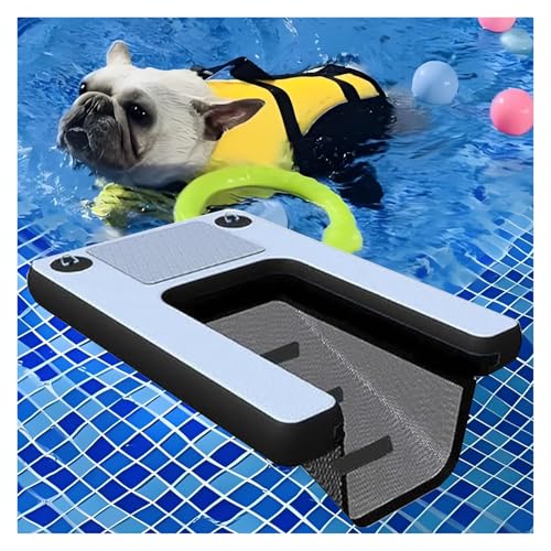 Aufblasbare Hundetreppe, tragbare schwimmende Stufen mit rutschfestem PVC und Unterwassergewichtsnetz für Pool, Dock, Bootszugang Aufblasbare Hundetreppe, tragbare schwimmende Stufen mit rutschfestem PVC und Unterwassergewichtsnetz für Pool, Dock, Bootszugang von Generisch