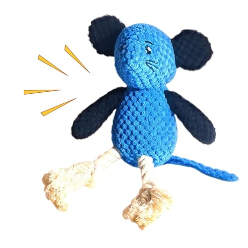Ausgestopfte Hundespielzeug, Quietschspielzeug für Hunde | Mäuseform interaktive Spielzeuge - Hartschlepper unzerstörbarer Welpevorräte, Crinkle -Sound für den Außenzuschlag, Kinderkrankheiten, aggres von Generisch