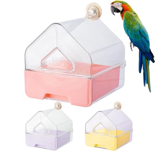 Ausziehbarer Externer Papageienfutterspender, 9 X 15 X 14 Cm Vogelbad Für Nymphensittiche, Hängende Transparente Vogelkäfige, Multifunktionale Papageienfutter-Duschbox Für Kanarienvögel, Unzertrennlic Ausziehbarer Externer Papageienfutterspender, 9 X 15 X 14 Cm Vogelbad Für Nymphensittiche, Hängende Transparente Vogelkäfige, Multifunktionale Papageienfutter-Duschbox Für Kanarienvögel, Unzertrennlic von Generisch