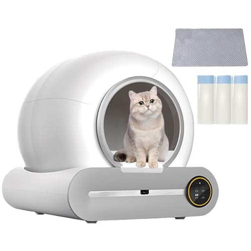 Automatische selbstreinigende Katzentoilette mit Infrarot-Detektor & Gewichtssensoren, intelligentes Geruchsentfernungssystem für einfache Wartung Automatische selbstreinigende Katzentoilette mit Infrarot-Detektor & Gewichtssensoren, intelligentes Geruchsentfernungssystem für einfache Wartung von Generisch