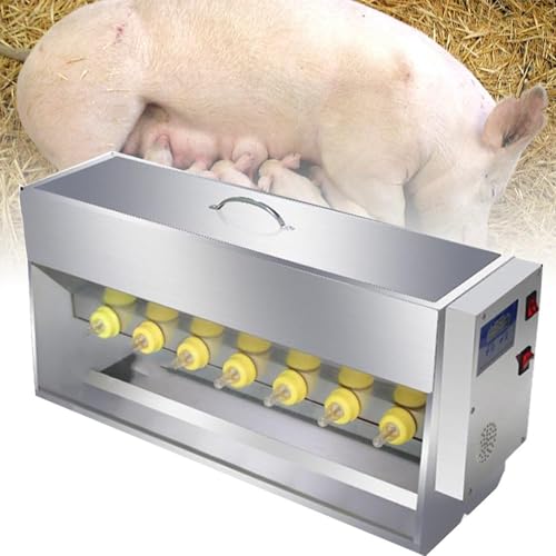 Automatischer Ferkel-Milch-Futterspender aus Edelstahl | Ferkel selbsttränke automatisch | 15/20L Kapazität | mit Sound und intelligenter konstanter Temperatur | Für Mehrere Ferkel (14 Heads) von Generisch