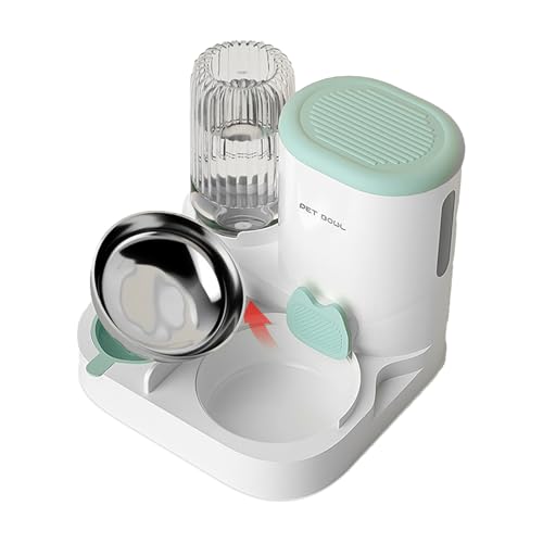 Automatischer Futter- Und Wasserspender, Hundefutter- Und Wassernapf - Automatischer Futterspender Für Haustiere, Wasserspender | Futter- Und Wassernapf Für Hunde, Katzen, Kaninchen Und Andere Tiere von Generisch