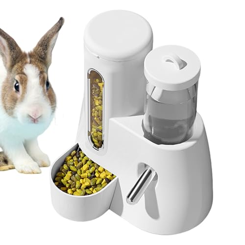 Automatischer Futterspender für Futter und Wasser – Hamster-Futterspender | Automatischer Hamster-Futterspender Wasserspender Kugelförmiges Design Anti-Tropf-Wasserflaschenspender mit Futterbehälter von Generisch