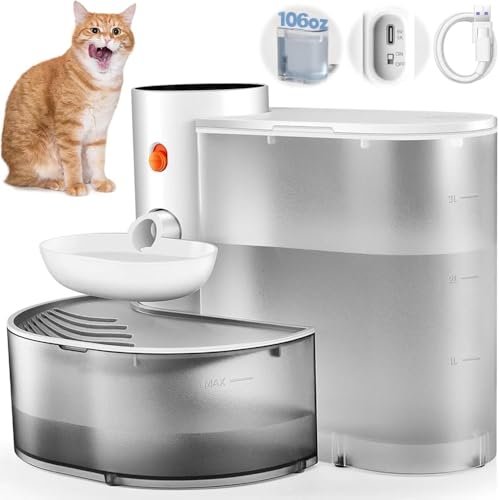 Automatischer Haustier-Wasserbrunnen - Große Kapazität 3000ml Wiederaufladbarer Wasserspender für Hunde & Katzen - Intelligentes Design für kontinuierliche Frischwasserversorgung Automatischer Haustier-Wasserbrunnen - Große Kapazität 3000ml Wiederaufladbarer Wasserspender für Hunde & Katzen - Intelligentes Design für kontinuierliche Frischwasserversorgung von Generisch