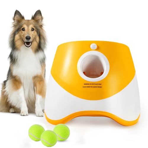 Automatischer Hundeballwerfer - Ballwurfmaschine für kleine Hunde, Indoor & Outdoor, inklusive 3 Mini-Tennisbälle Automatischer Hundeballwerfer - Ballwurfmaschine für kleine Hunde, Indoor & Outdoor, inklusive 3 Mini-Tennisbälle von Generisch