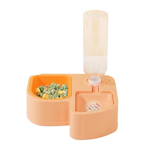 Automatischer Katzen-Wassernapf, Abnehmbarer Multifunktionaler Futternapf Set Doppelter Wassernapf, Futter- und Wassernapf Set, Katzenfutter und Wassernapf, Kippsicherer Haustier-Wassernapf von Generisch