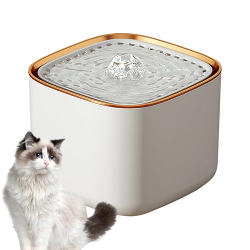 Automatischer Katzenwasserbrunnen, Wasserbrunnen für Haustiere | 3L Trinkbrunnen für Haustiere, Wasserspender für Hunde - Katzen- und Hundewasserbrunnen mit großer Kapazität, besonders leiser von Generisch
