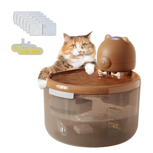 Automatischer Katzenwasserbrunnen Kabellos 3000mAh Batteriebetriebener Haustier Wasserspender für Katzen und Hunde Praktische und Bequeme Trinklösung Automatischer Katzenwasserbrunnen Kabellos 3000mAh Batteriebetriebener Haustier Wasserspender für Katzen und Hunde Praktische und Bequeme Trinklösung von Generisch
