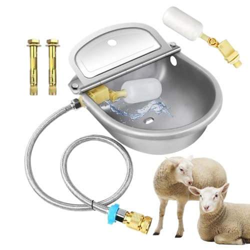 Automatischer Viehwasserbrunnen, automatische Wasserschalen für, Edelstahl -Wassertrogs, Livestock -Trinkbehälter mit großer Kapazität für Farms Ranches Courtyards von Generisch