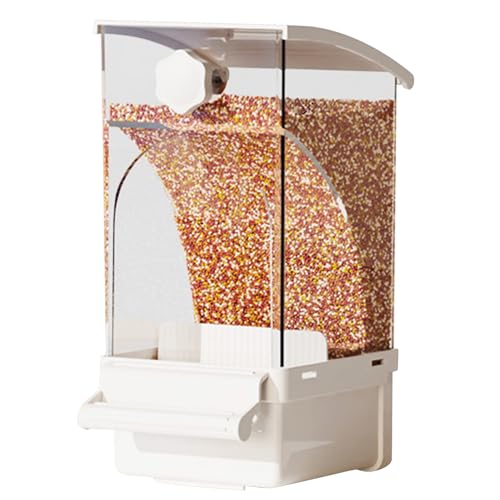 Automatischer Vogelfutterspender – kein Vogelfutterspender | Automatischer Papageienfutterspender Käfigzubehör | Klarer Sittichsamenbehälter Futtertränke für Käfig | Acryl Transparent Samen von Generisch