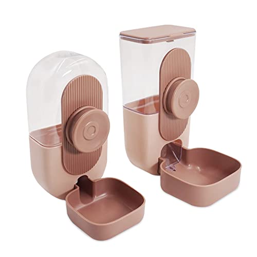 Automatisches Futter- und Bewässerungs-Set für kleine Haustiere, ideal für Kaninchen, Meerschweinchen, Frettchen, Katzen und Hunde, große Kapazität, leicht zu reinigen, hängt in Käfig oder Zwinger von Generisch