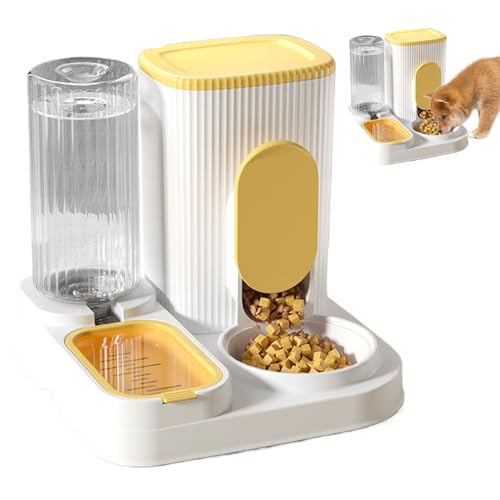 Automatisches Katzenfutter – Futternapf für Katzen | Automatische Futternapf mit großer Kapazität 2 IIN 1 Produkte für Haustiere mit Schüssel von Generisch