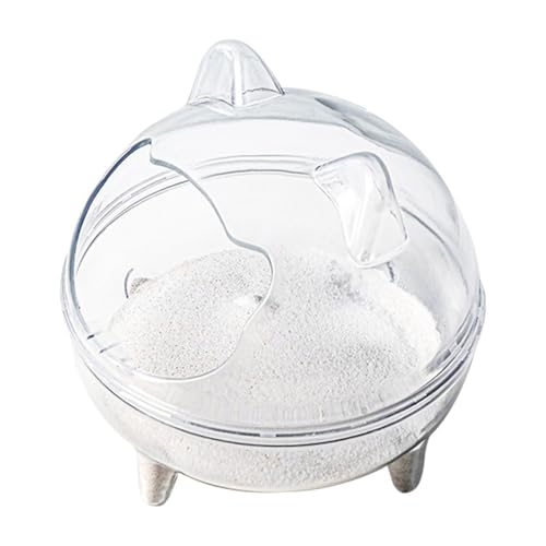 Badebehälter aus Hamstersand - Chinchilla-Badehaus, goldenes Bär für Kleintiere | Vollständig transparente Hamstersandbox, abnehmbare Badebox, Aufbewahrungsbox Badebehälter aus Hamstersand - Chinchilla-Badehaus, goldenes Bär für Kleintiere | Vollständig transparente Hamstersandbox, abnehmbare Badebox, Aufbewahrungsbox von Generisch
