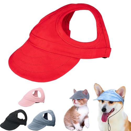 Baseball-Visier für kleine Welpen, Haustiere, Sommer, Oxford-Stoff, Sonnenschutz, Welpen, Baseball, Tau, Hunde, Katzen, Ohren von Generisch