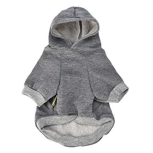 Baumwolle kleine T-Shirt Welpenhunde Mode Kleidung Kostüme Tiermischung Tierkleidung Stylish Hunde-Sweater (Grey, L) von Generisch
