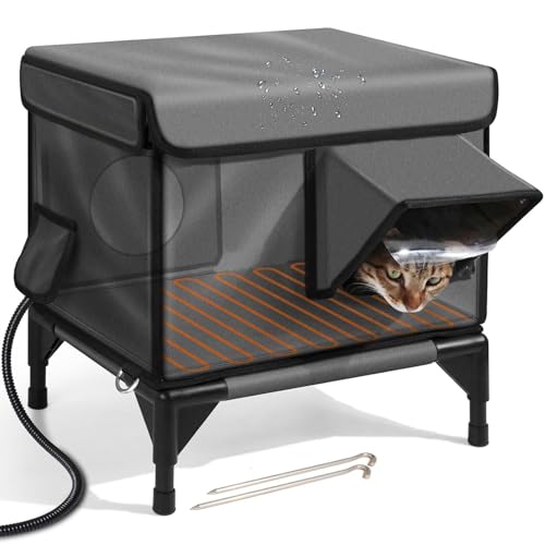 Beheiztes Katzenhaus Doppelausgang Outdoor Isoliertes Katzenhaus Magnetschloss Wind- und Regendichtes Design Wintergebrauch Wildkatzensicherheitstür Beheiztes Katzenhaus Doppelausgang Outdoor Isoliertes Katzenhaus Magnetschloss Wind- und Regendichtes Design Wintergebrauch Wildkatzensicherheitstür von Generisch
