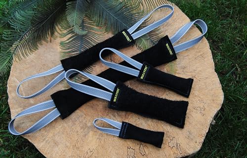 Beißwurst Leder, Schwarz 20 x 5cm, 2 Schlaufen in Silber gummiert Beißwurst Leder, Schwarz 20 x 5cm, 2 Schlaufen in Silber gummiert von Generisch