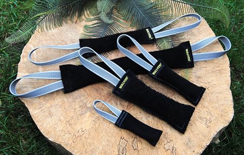 Beißwurst Leder WEICH, Schwarz 25 x 3cm, 1 Schlaufe in Silber gummiert Beißwurst Leder WEICH, Schwarz 25 x 3cm, 1 Schlaufe in Silber gummiert von Generisch