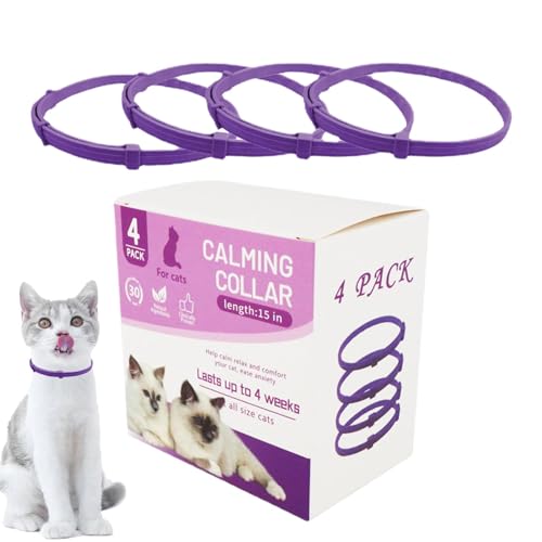 Beruhigende Halsbänder, Katzen Beruhigende Halsbänder, Verstellbares Katzenverhaltensänderung, Pheromonhalsband, perfekt und ideal für Katzen, geeignet und nützlich von Generisch