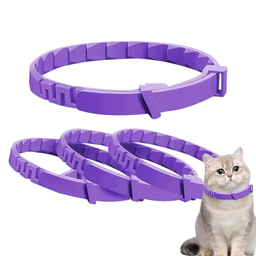 Beruhigendes Halsband für Katzen, beruhigendes Pheromon-Halsband für Katzen, Stressabbau, beruhigendes Halsband mit Langzeiteffekt, verstellbares Set, um Stress von Katzen zu lindern von Generisch
