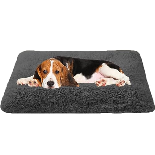 Beruhigendes Hundebett, rutschfeste Matte für mittelgroße und große Hunde, Katzen, Dunkelgrau, 140 x 110 x 12 cm Beruhigendes Hundebett, rutschfeste Matte für mittelgroße und große Hunde, Katzen, Dunkelgrau, 140 x 110 x 12 cm von Generisch