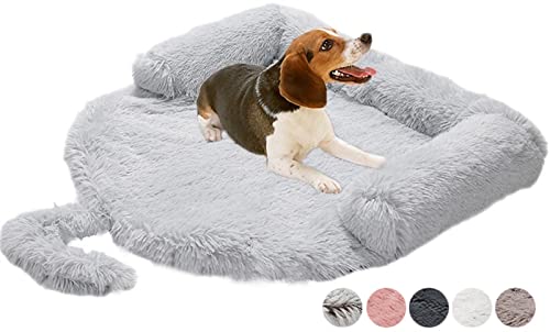 Beruhigendes Hundebett – Plüsch-Sofaschoner für Hunde, weicher Reisedeckenbezug für kleine bis große Rassen von Generisch