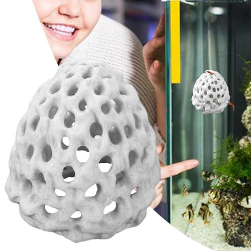 Betta Schwimmhöhle, poröses Aquarium, dekoratives schwimmendes Betta-Haus, perfekte Betta-Verstecke für 1,8 l Aquariumhöhlen, Versteckpunkte und Ornamente von Generisch