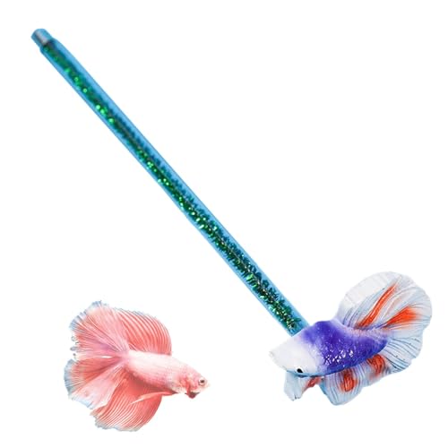 Betta Trainingsstab – Aquarium-Stabspielzeug | Simulation Betta Trainingsstab Spielzeug | Spielzeug-Aquarium für Kinder | Aquarium-Dekoration im Kunstharz-Fisch-Design für Anfänger und erfahrene Fisch Betta Trainingsstab – Aquarium-Stabspielzeug | Simulation Betta Trainingsstab Spielzeug | Spielzeug-Aquarium für Kinder | Aquarium-Dekoration im Kunstharz-Fisch-Design für Anfänger und erfahrene Fisch von Generisch