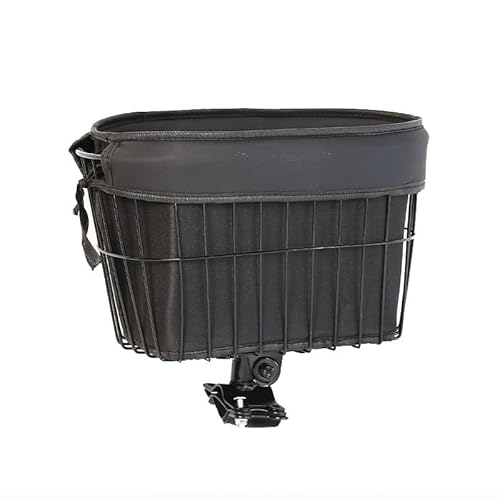 BikePet Transportkorb für Hunde und Katzen, aus Metall, mit verstellbarem Winkel, Karbonstahl-Konstruktion, weiche Gummibeschichtung, verdicktes PU-Futter, Anti-Sprung-Design, stabiles Schütteln BikePet Transportkorb für Hunde und Katzen, aus Metall, mit verstellbarem Winkel, Karbonstahl-Konstruktion, weiche Gummibeschichtung, verdicktes PU-Futter, Anti-Sprung-Design, stabiles Schütteln von Generisch