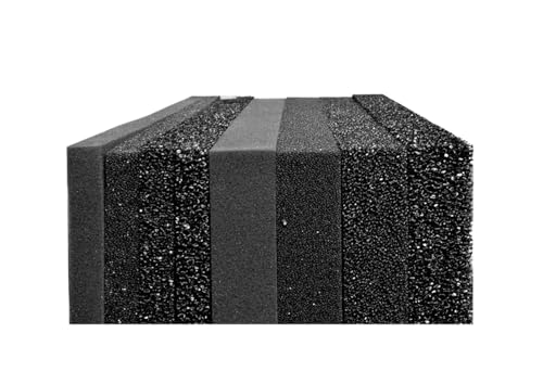 Biochemische Baumwolle mit hoher Dichte für Aquarien | Verdicktes Material für gereinigtes Wasser (100 x 50 x 3 cm, 25 PPI) von Generisch