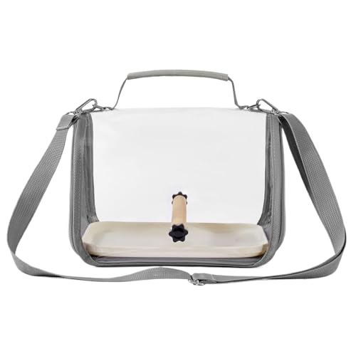 Bird Carrier Bag, Breathable Clear Cockatiel Cage, Parakeet Transport Carrier with Perch, Small Animal Travel Bag, for Lovebirds, Convenient Pet Courier, 10.24x7.48x7.68 Inches von Generisch