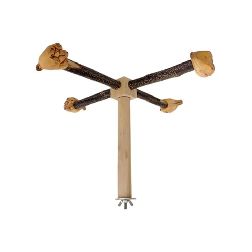 Generisch Bird Perch, Bird Swing, Rotating Interactive Natural Wood Activity Easy to Install Exercise Playing Parakeet Climbing Toy for Parrots, 9.06x7.09/11.42x7.09/10.24x9.06 inches von Generisch