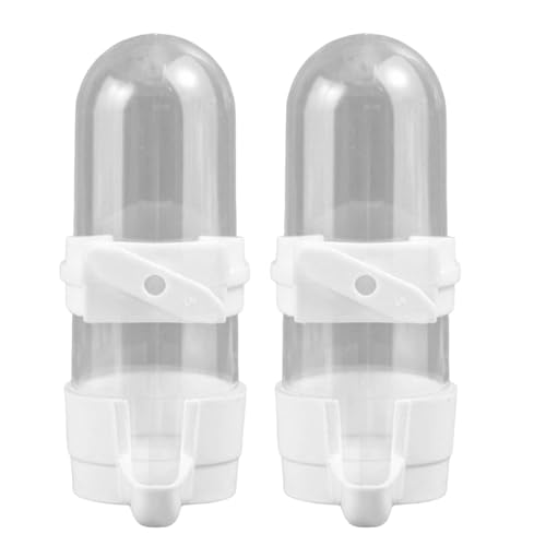 Bird Water Feeder - 100g Automatischer Vogelfutterspender | Transparenter Wasserspender ohne Durcheinander | 2 Vogelkäfig Wasserspender | Tragbare Vogelwasserflasche | Vogelfutterbehälter für Bird Water Feeder - 100g Automatischer Vogelfutterspender | Transparenter Wasserspender ohne Durcheinander | 2 Vogelkäfig Wasserspender | Tragbare Vogelwasserflasche | Vogelfutterbehälter für von Generisch