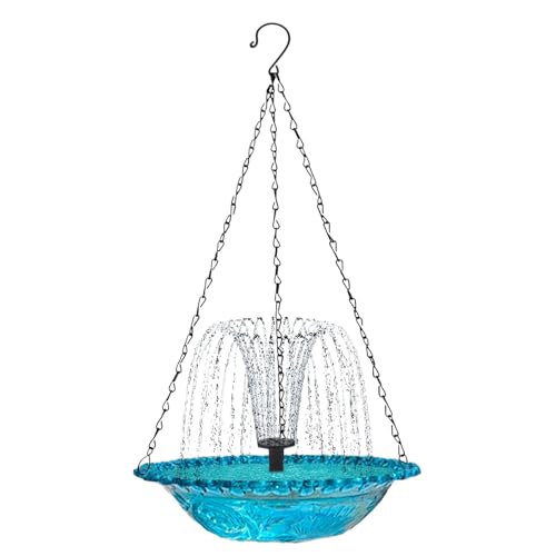 Blu Dekorative Hängende Tränke - Hängende Vogeltränken Für Draußen | Hängende Vogeltränke Für Balkon, Garten, Terrasse | Ideal Für Vögel, Kolibris & Wasserspiele Im Freien Und Auf Der Terrasse von Generisch