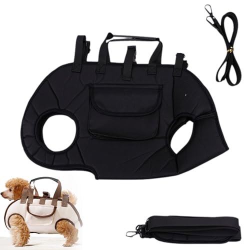 Breathable Multi-Function Pet Carrier Backpack, Adjustable Shoulder Sling for Small to Medium Dogs & Cats, Outdoor Walking with Safety Lock for Small to Medium Dogs & Cats (Black,Large) von Generisch