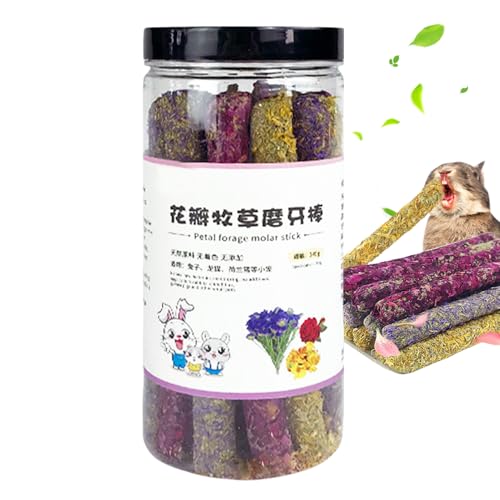 Bunny Chew Sticks - Bunny Chew Sticks | Natürliche Kleine Tierspielzeuge Gesunde Leckereien Für Zähneschleife | Interaktive Haustier -Snacks Für Kaninchen Hamster Meerschweinchen Chinchilla Eichhörnch von Generisch