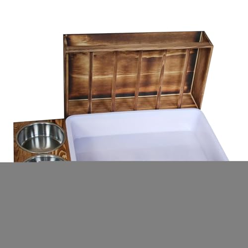 Bunny Hay Feeder, Futterheural für Kleintiere, multifunktionaler Hasenfutter, Grasspender, Halter, Box, Schalen für Haustier, Hamster, Kleintiere von Generisch
