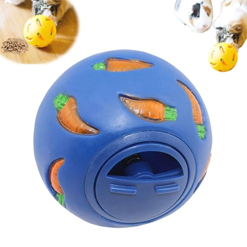 Bunny Leckerli-Ballspender, langsames Füttern, Futterspielzeug, Futter-Puzzle-Ball, Anreicherungsspielzeug für Hunde, Leckerli-Spender, Snackspender für Meerschweinchen, Langeweile Buster (Blau) von Generisch
